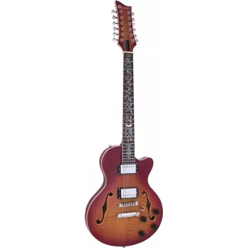 DIMAVERY LP-612 elektriskā ģitāra, Flamed Sunburst 26215180