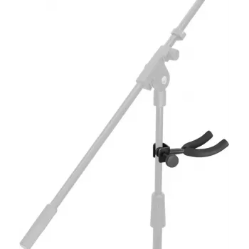 DIMAVERY Ģitāras turētāja adapters mikrofonu statīviem, melns 26348028