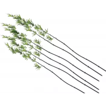 EUROPALMS mākslīgais bambusa stiebrs ar lapām, 180cm, 6 gab.
