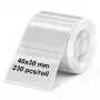 Olympia caurspīdīgo etiķešu rullis 40 mm x 30 mm, 230 etiķetes (6322)