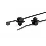 HellermannTyton T30LRFT6 melns poliamīda kabeļu savilcējs, 260mm x 3.3mm, 500 gab.