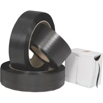 Banholzer & Wenz PP Pakošanas siksna mazais ruļļu komplekts 12,7 mm, 4 ruļļi x 700 m, 62 mm serde (30311)