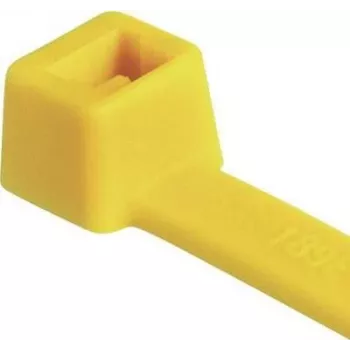 HellermannTyton T30R dzeltenais kabeļu savilcējs 150 x 3,6 mm, PA66, 100 gab. (116-01814)