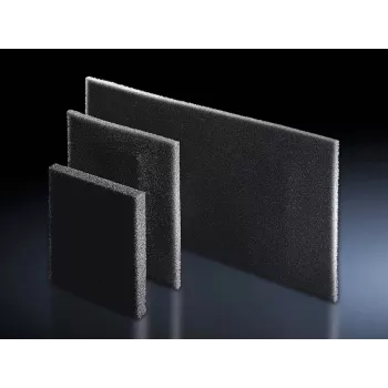 Rittal filtra paklājiņš ventilatora filtram, 599 x 320 mm, 8 mm, plastmasas rāmis, 3 gab. (3285920)