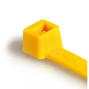 HellermannTyton T80L kabeļu saite 390mm x 4.6mm dzeltena 100 gab. 116-05414