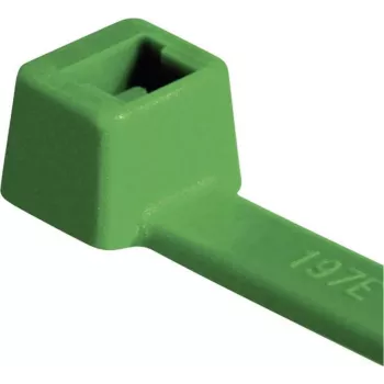HellermannTyton T80R-N66-GN-C1 standarta kabeļu saite, iekšēji robota, 210 mm x 4,6 mm, zaļa, 100 gab. 116-08015