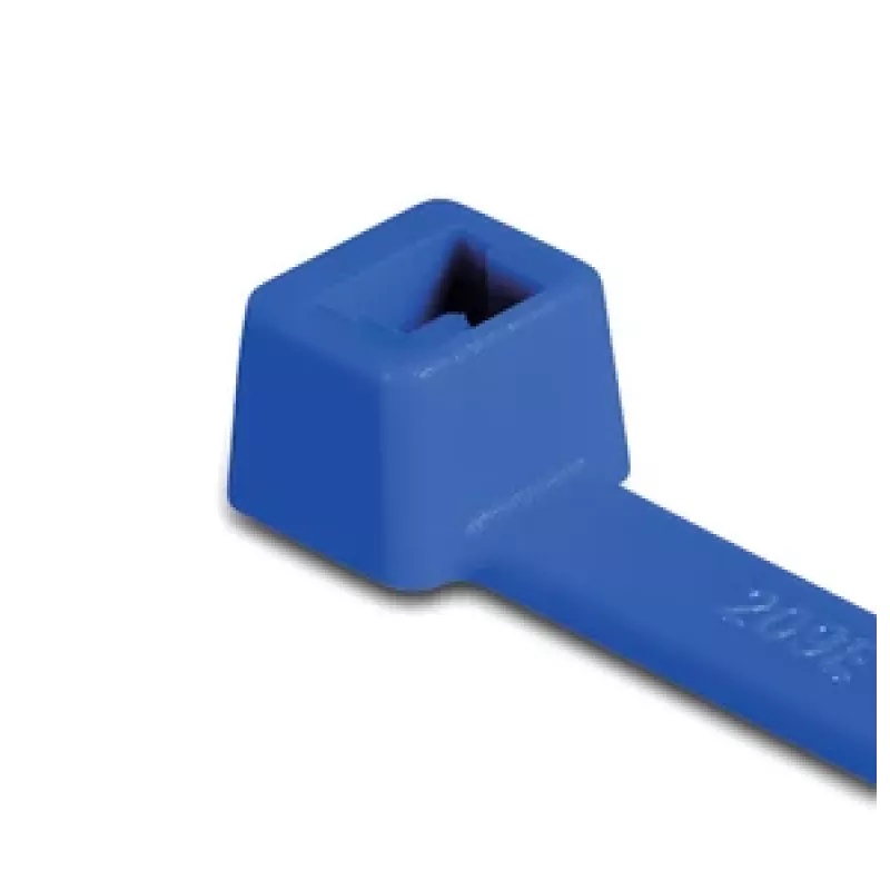 HellermannTyton T80L standarta kabeļu saite, 390 x 4,6 mm, PA66, zila, 100 gab. 116-05416