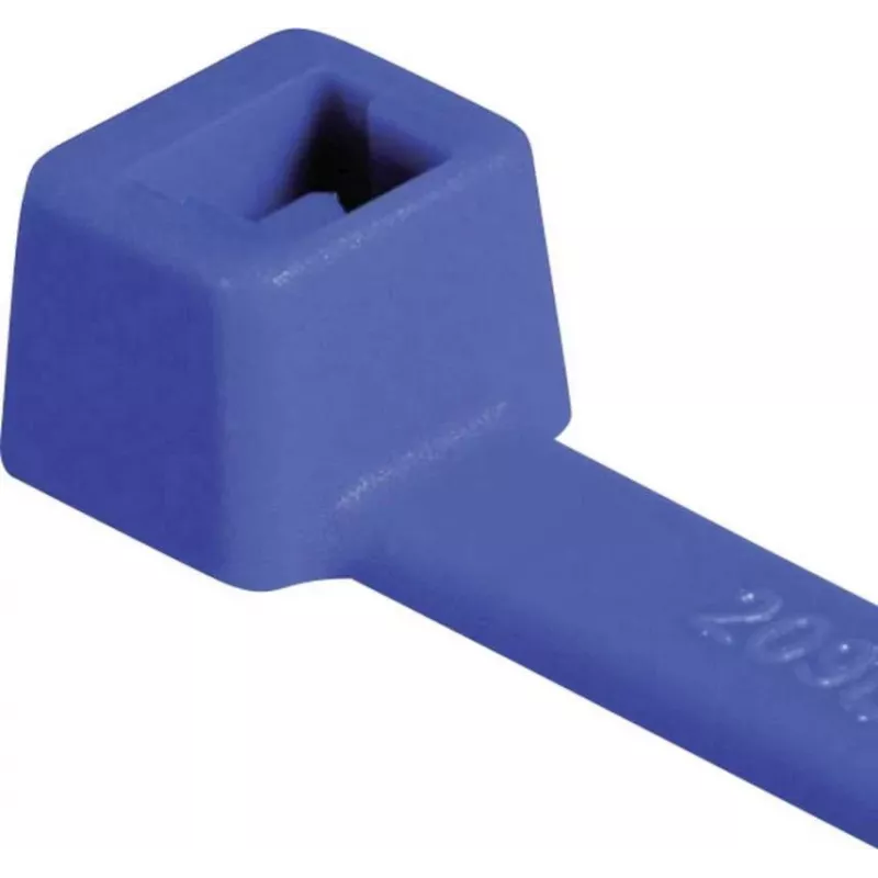 HellermannTyton T80L standarta kabeļu saite, 390 x 4,6 mm, PA66, zila, 100 gab. 116-05416