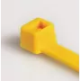 HellermannTyton T80R-N66-YE-C1 standarta kabeļu saites, 210 x 4,6 mm, dzeltenas, 100 gab.