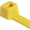 HellermannTyton T80R-N66-YE-C1 standarta kabeļu saites, 210 x 4,6 mm, dzeltenas, 100 gab.