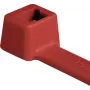 HellermannTyton T80R-N66-RD-C1 standarta kabeļu saite, 210 mm x 4,6 mm, sarkana, 100 gab.