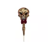 EUROPALMS Halloween dekorācija - galvaskauss ar zemes mietu, balts/melns, 40 cm 83314628