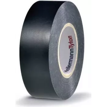 HellermannTyton HTAPE-FLEX15-25x25-PVC-BK elektroizolācijas lente, PVC, melna, 25 mm x 25 m, 0,15 mm bieza 710-00137