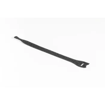HellermannTyton TEXTIE-S-PA/PP-BK-X1 āķu un cilpu kabeļu saite, 150 mm x 12,5 mm, melna, 100 gab. 130-00012