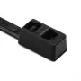 HellermannTyton T30R melns PA66 kabeļu savilcējs 395 x 4,7 mm, 100 gab. 117-00008