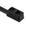 HellermannTyton T30R melns PA66 kabeļu savilcējs 395 x 4,7 mm, 100 gab. 117-00008