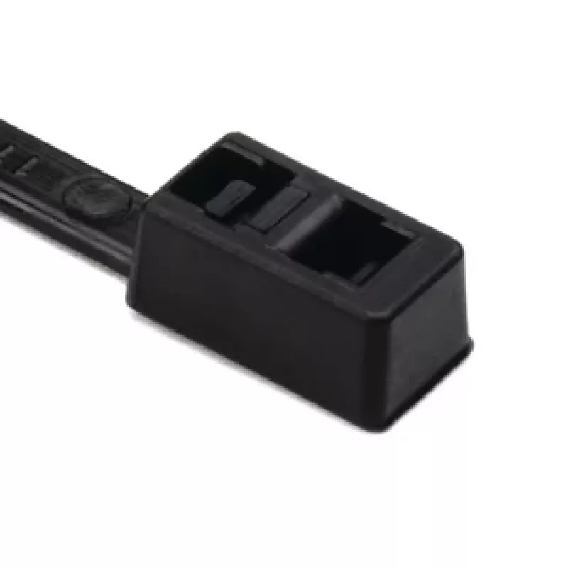 HellermannTyton T30R melns PA66 kabeļu savilcējs 395 x 4,7 mm, 100 gab. 117-00008
