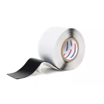 HellermannTyton HTAPE-POWER 670-VM-PVC/IIR-BK pašsavienojošā lente 3 m x 100 mm, melna, 711-00304