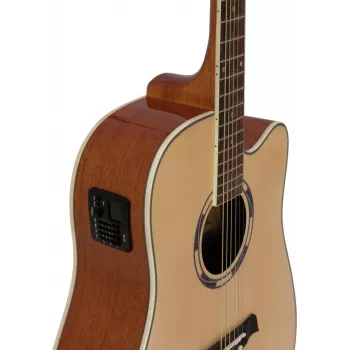 DIMAVERY DR-520 Dreadnought akustiskā ģitāra, dabīgā krāsā 26231272