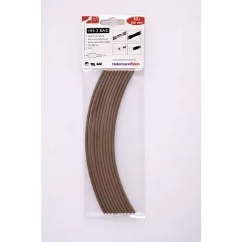 HellermannTyton 308-30314 termiski saraukošā caurulīte, 3 mm, melna, 100 mm, 10 gab.