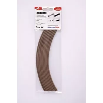 HellermannTyton 308-30314 termiski saraukošā caurulīte, 3 mm, melna, 100 mm, 10 gab.