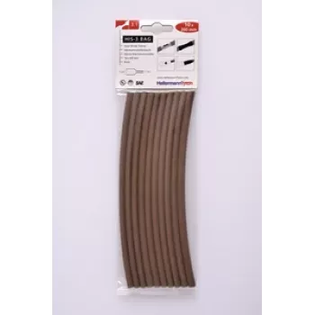 HELLERMANNTYTON HIS-3 3:1 termiski saraušanās cauruļu komplekts, 100 gabali, 7 izmēri, 7 krāsas, 100 mm garums 308-30614