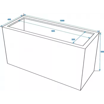 EUROPALMS Leichtsin Cube-50 sarkans spīdīgs dekoratīvs polistirola kubs 50 cm 83011873