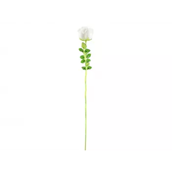 EUROPALMS Crystal Rose mākslīgais zieds, balts, 81 cm, 12 gab. 82600208