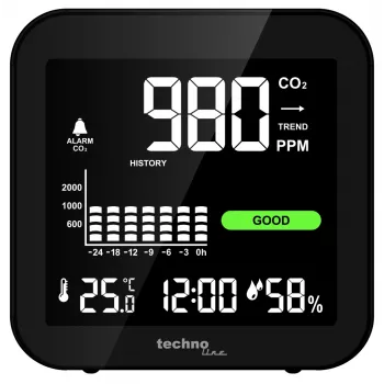 Technoline WL1025 CO2 monitors ar temperatūras un mitruma mērīšanu