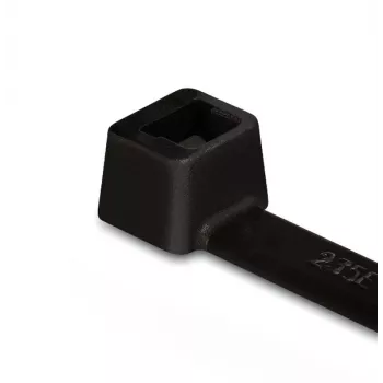 HellermannTyton T50I-PA11-BK melns kabeļu savilcējs 300mm x 4.6mm, 100 gab.