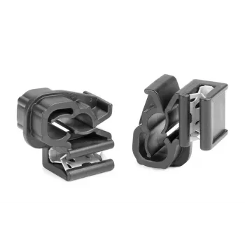 HellermannTyton EdgeClip EC1-3SV-DHC6-7 kabeļu saišu stiprinājums, melns, 100 gab. 151-04455