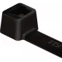 HellermannTyton T18R-HS-BK-C1 melna karstumizturīga kabeļu saite 100 x 2.5 mm, 100 gab.