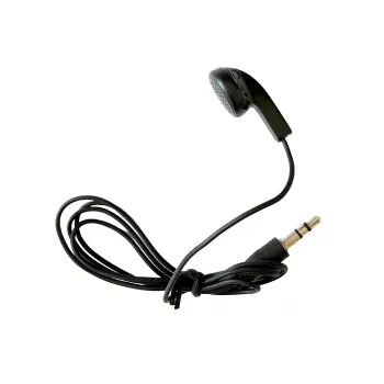 MIDLAND Albrecht 29978 vienreizlietojamās in-ear austiņas ar 3,5 mm jack, mono, melnas, saderīgas ar ATR400/Tourist Guide