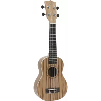 DIMAVERY UK-400 soprāna ukulele ar zebraskoka korpusu 26255831