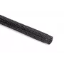 HellermannTyton Helagaine MAN pīta kabeļu uzmava, poliesters, melna, 50m x 26mm 170-12000