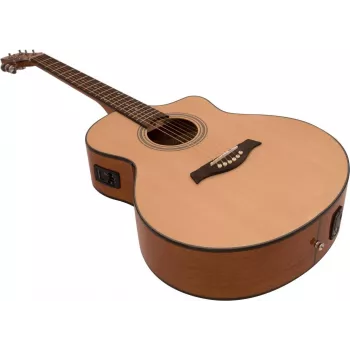DIMAVERY STW-50 Rietumu ģitāra, dabīgā koka krāsā 26245086