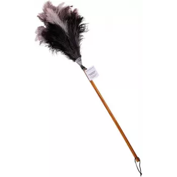 Bürstenhaus Redecker putnu spalvu slaucītājs ar vidēju galvu, dižskābarža koka rokturi, 50 cm 468807