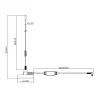 Midland Albrecht MAG31 DAB+ magnētiskā pamatnes antena ar pastiprinātāju, Band III, 3m kabelis, SMB savienotājs 62336