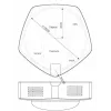 ALLNET PoE RGBW lampa ar 1x MSR sensora portu / LAN / Wi-Fi (ALL-PoE-RGBW-LAMP)