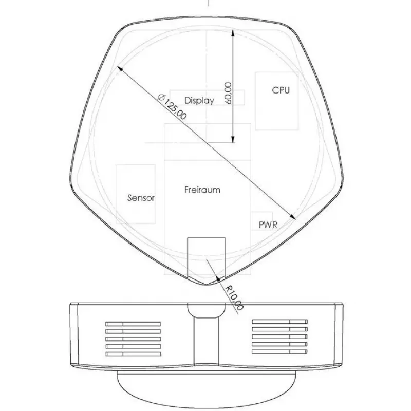 ALLNET PoE RGBW lampa ar 1x MSR sensora portu / LAN / Wi-Fi (ALL-PoE-RGBW-LAMP)