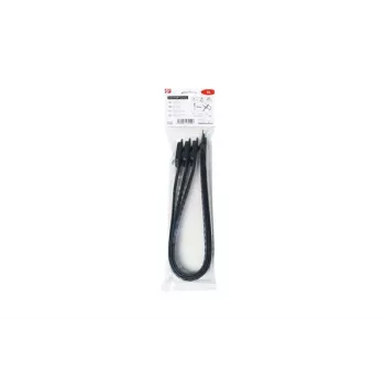 HellermannTyton SOFTFIX-XL atkārtoti izmantojams kabeļu savilcējs 580mm x 28mm melns, 3 gab. 115-28590