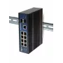 ALLNET ALL-SGI8010PDM Industriālais pārvaldāmais Layer2+ 10 portu Gigabit PoE komutators, 7x PoE+ 2x SFP 1x PD, bezventilatora IP40