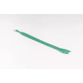 HellermannTyton TEXTIE-M atkārtoti lietojams kabeļu savilcējs ar āķu un cilpu stiprinājumu 200mm x 12,5mm zaļš (10 gab.) 130-00017