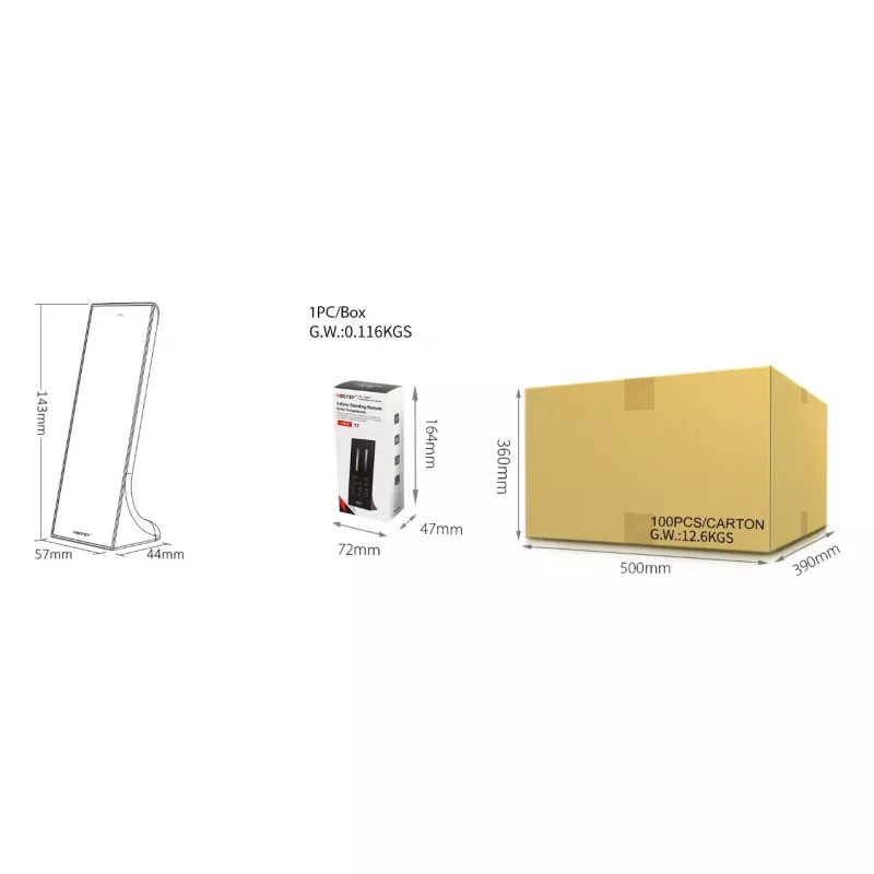 Miboxer Synergy 21 LED tālvadības pults Dual White CCT 3 zonas (Y2)