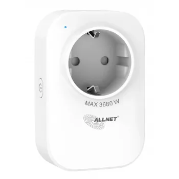 ALLNET ESP32 WiFi viedā kontaktligzda ar enerģijas monitoringu un 2x USB lādētāju ALL3079