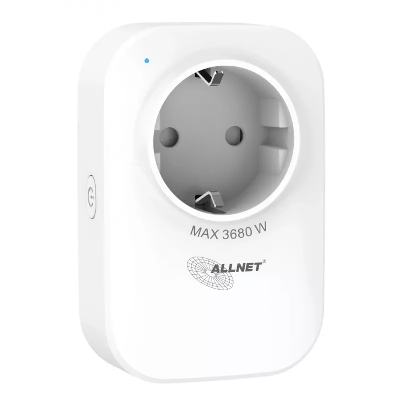 ALLNET ESP32 WiFi viedā kontaktligzda ar enerģijas monitoringu un 2x USB lādētāju ALL3079
