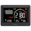 Technoline WL1028 CO2 monitors ar gaisa kvalitātes kontroli un trauksmes signālu, melns