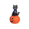 EUROPALMS Halloween piepūšamā figūra kaķis ar ķirbi, 183cm 83316152