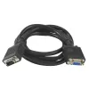 SYNERGY21 S215297 VGA pagarinājuma kabelis, 1,8 m, vīrišķais uz sievišķo, melns