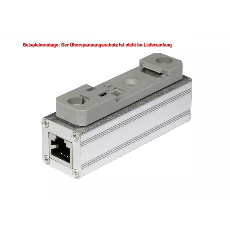 ALLNET Cat.6 Ethernet pārsprieguma aizsargs ar DIN sliedes stiprinājumu ALL95100 (ALL95100-DinRail-Clamp)